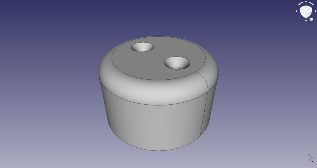 FreeCAD wooden foothold