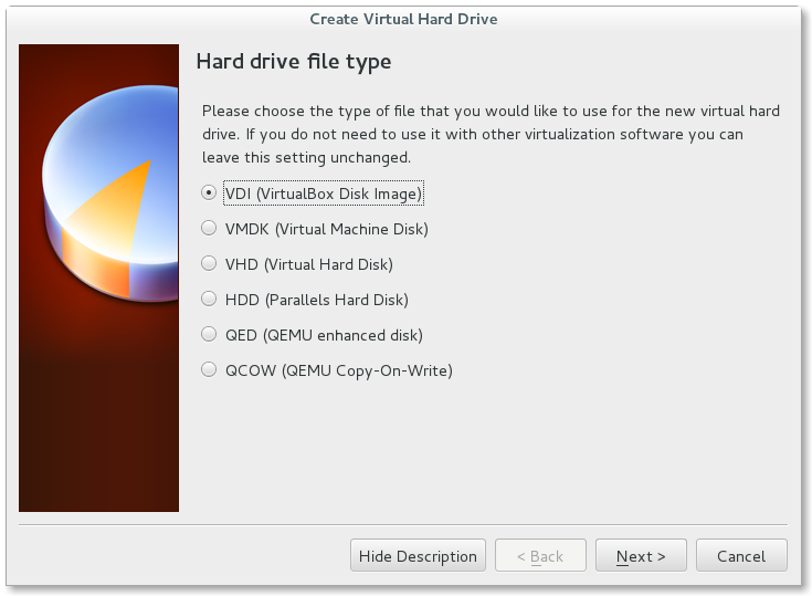 Hard drive file type